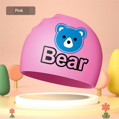 2023. aasta laste silikoonist ujumismüts poistele ja tüdrukutele, veekindel pikkade juustega kõrvaklapp, armas multifilmi ujumismüts