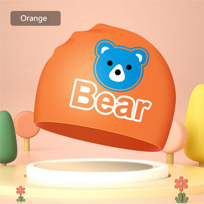 2023. aasta laste silikoonist ujumismüts poistele ja tüdrukutele, veekindel pikkade juustega kõrvaklapp, armas multifilmi ujumismüts