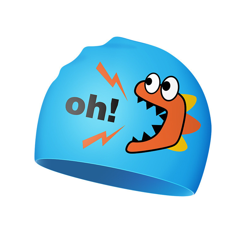 2023. aasta laste silikoonist ujumismüts poistele ja tüdrukutele, veekindel pikkade juustega kõrvaklapp, armas multifilmi ujumismüts