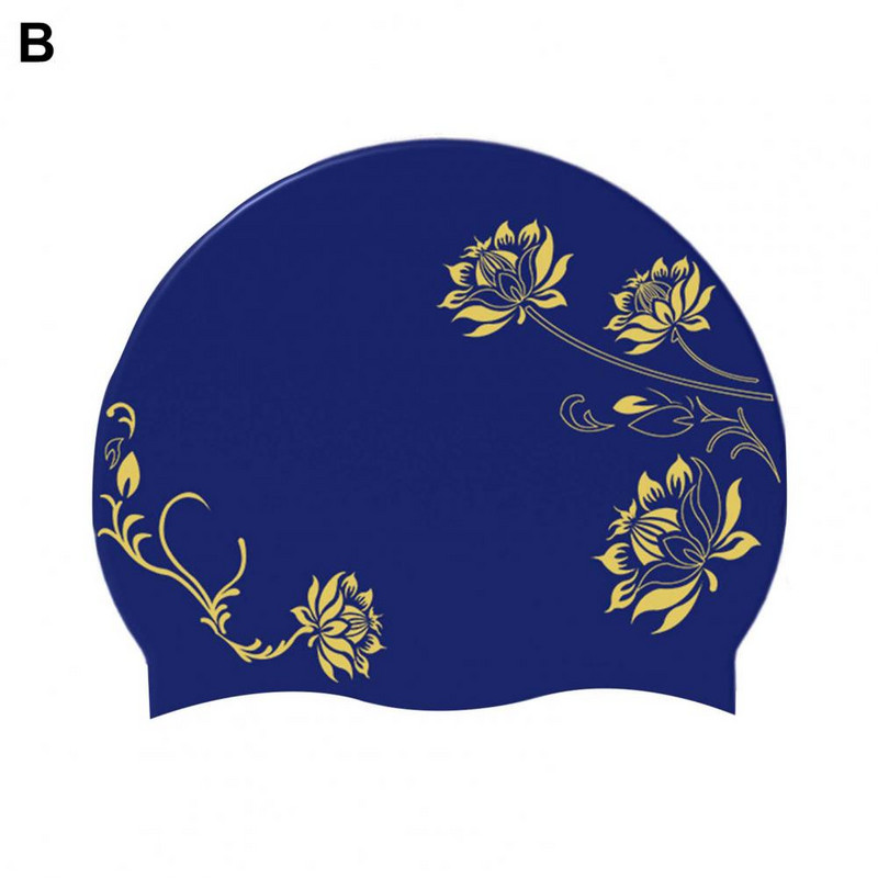 Hasznos úszómedence sapka csúszásmentes védő szilikon vízálló, rugalmas úszósport sapka