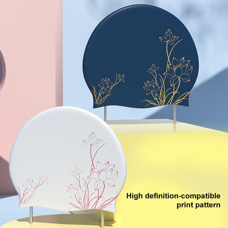 Hasznos úszómedence sapka csúszásmentes védő szilikon vízálló, rugalmas úszósport sapka