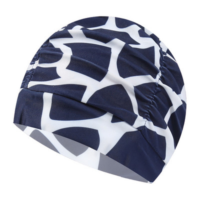 Ujumismüts naiste unisex tüdrukute pikkade juustega vannimüts Ujumismüts Stretch Drape vaba suurusega bassein Sport elastne nailon turban