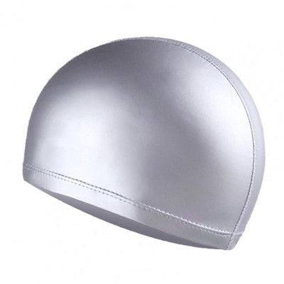 Maudymosi kepurė Aukšta elastinga vienspalvė neslystančio dizaino dirbtinės odos ausų apsauga baseino plaukimo kepurė, kepuraitė moterims