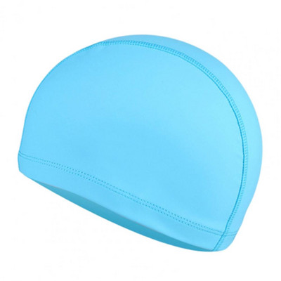 Maudymosi kepurė Aukšta elastinga vienspalvė neslystančio dizaino dirbtinės odos ausų apsauga baseino plaukimo kepurė, kepuraitė moterims
