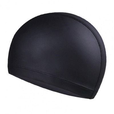 Maudymosi kepurė Aukšta elastinga vienspalvė neslystančio dizaino dirbtinės odos ausų apsauga baseino plaukimo kepurė, kepuraitė moterims