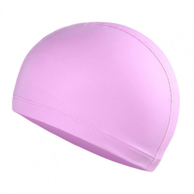 Maudymosi kepurė Aukšta elastinga vienspalvė neslystančio dizaino dirbtinės odos ausų apsauga baseino plaukimo kepurė, kepuraitė moterims
