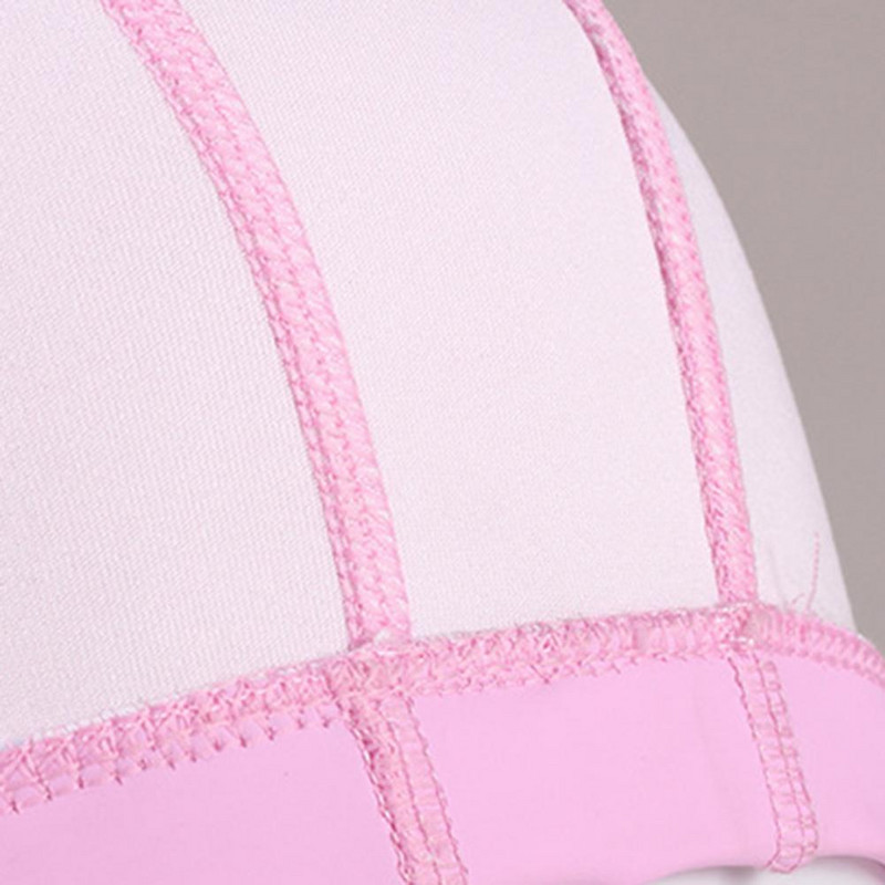 Maudymosi kepurė Aukšta elastinga vienspalvė neslystančio dizaino dirbtinės odos ausų apsauga baseino plaukimo kepurė, kepuraitė moterims