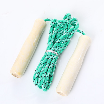 Μασίφ ξύλινη λαβή Jump Rope Fitness Ενηλίκων Καύση λίπους Sports Jump Rope Αντιολισθητικό αντι-μπλεγμένο σχοινί Φορητός εξοπλισμός γυμναστικής