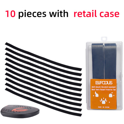 5 tk / 10 tk tennise mõla kaitseteip rannatennisereketi ülaosa raami kaitseks tarvikud Kleebised 38 cm*2,4 cm