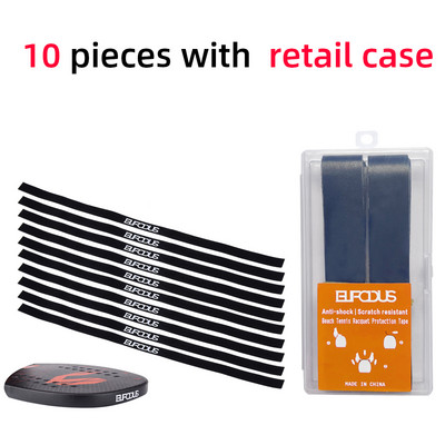 5 tk / 10 tk tennise mõla kaitseteip rannatennisereketi ülaosa raami kaitseks tarvikud Kleebised 38 cm*2,4 cm