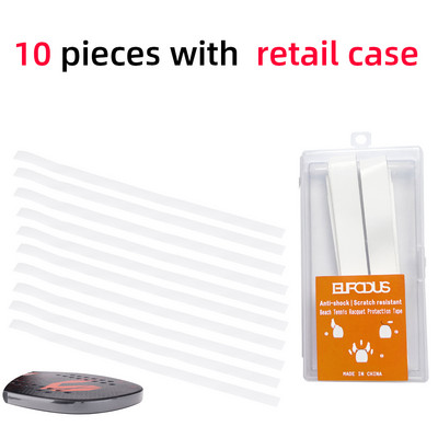 5 tk / 10 tk tennise mõla kaitseteip rannatennisereketi ülaosa raami kaitseks tarvikud Kleebised 38 cm*2,4 cm