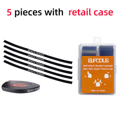 5 tk / 10 tk tennise mõla kaitseteip rannatennisereketi ülaosa raami kaitseks tarvikud Kleebised 38 cm*2,4 cm