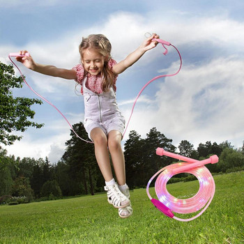 Леко модно въже за скачане, мигащо въже за скачане за деца, деца, скачащи упражнения, фитнес LED светещи въжета за скачане