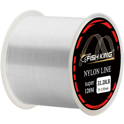 FISH KING 120M ülitugev monofilament õngenöör Jaapani 0,14-0,60 mm 4,13-34,32LB nailonist nöör karpkalapüügi tarvikutele