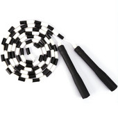 Coarda de săritură moale cu margele Mâner anti-alunecare Reglabil fără încurcături Coarda de sărit de fitness segmentată Menține-te în formă Antrenament Joc