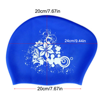 100% силиконова шапка за плуване за дълга коса Дамски водоустойчиви шапки за плуване Дамска шапка с качулка за гмуркане garras natacion casquette