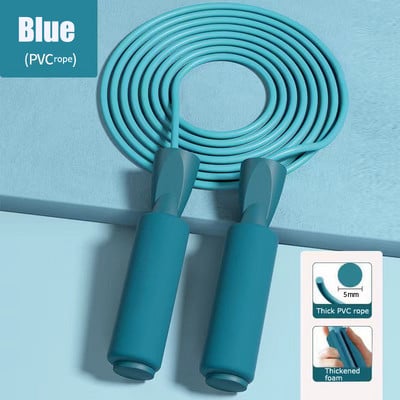 Coarda de sărit Fitness Coarda de sărit ardătoare de grăsimi lungime 2,8 m Coarda de sărit cu mâner antiderapant pentru copii adulți