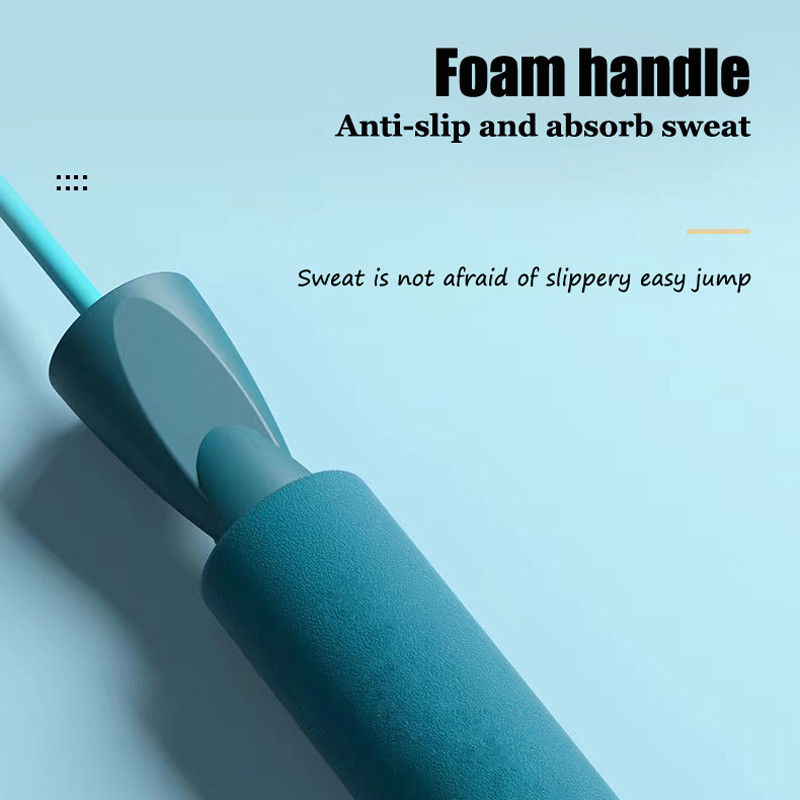 Coarda de sărit Fitness Coarda de sărit ardătoare de grăsimi lungime 2,8 m Coarda de sărit cu mâner antiderapant pentru copii adulți