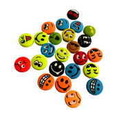 10 TK 2024 UUS Funny Faces tennisereketi amortisaator, mis vähendab tennisereketi vibratsiooni summutajaid