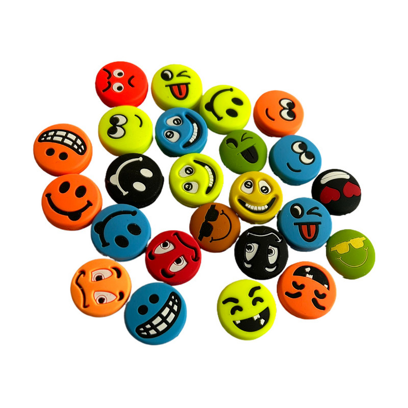 10 TK 2024 UUS Funny Faces tennisereketi amortisaator, mis vähendab tennisereketi vibratsiooni summutajaid