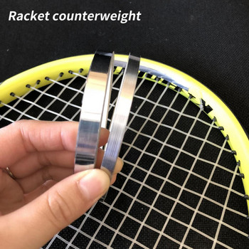 1 ρολό Ταινία μολύβδου ρακέτας 4m Κρυφή πλάκα μολύβδου ρακέτας Ζυγισμένο φύλλο ταινίας μολύβδου Βαρύτερο αυτοκόλλητο φύλλο μολύβδου ρακέτας τένις