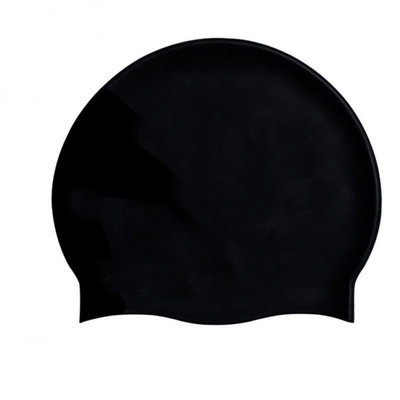 Ujumismüts täiskasvanutele Unisex veekindel mugav silikoonist müts ühevärviline kõrvakaitse veekindel pea treeniv ujumismüts