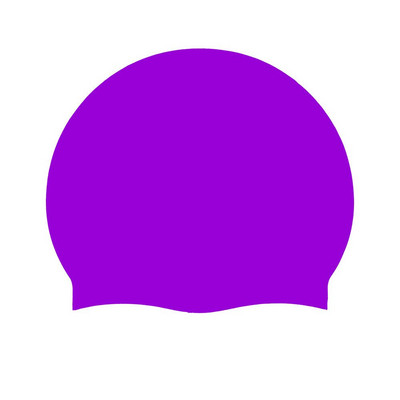 Ujumismüts täiskasvanutele Unisex veekindel mugav silikoonist müts ühevärviline kõrvakaitse veekindel pea treeniv ujumismüts