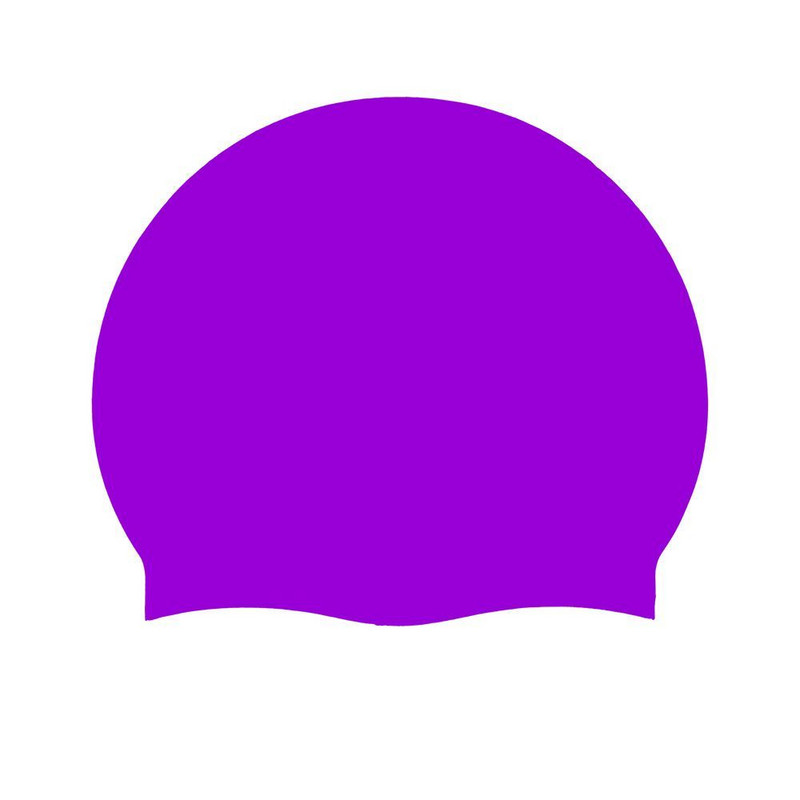 Ujumismüts täiskasvanutele Unisex veekindel mugav silikoonist müts ühevärviline kõrvakaitse veekindel pea treeniv ujumismüts