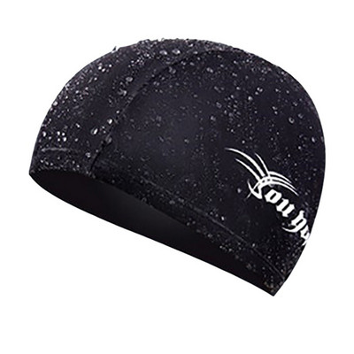 Täiskasvanute Meeste riidest ujumismüts kõrge elastsusega pikkade juuste katmiseks Kõrgekvaliteediline veekindel ujumisbasseini müts Kaitseb kõrvu