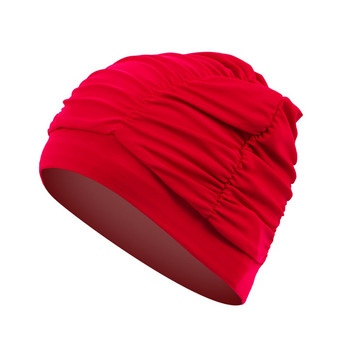 Καπέλο κολύμβησης από πολυεστέρα Καλοκαιρινή μόδα Καπέλο κατάδυσης Αθλητικό αξεσουάρ για μακρυμάλλη Γυναικεία σέρφινγκ