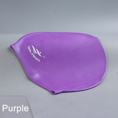 1 DB szilikon úszó női férfi vízálló rugalmas gél, fül hosszú haj védő medence kalaphuzat felnőtt gyermekek számára