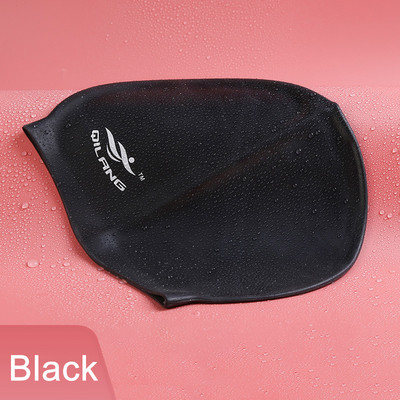 1 DB szilikon úszó női férfi vízálló rugalmas gél, fül hosszú haj védő medence kalaphuzat felnőtt gyermekek számára