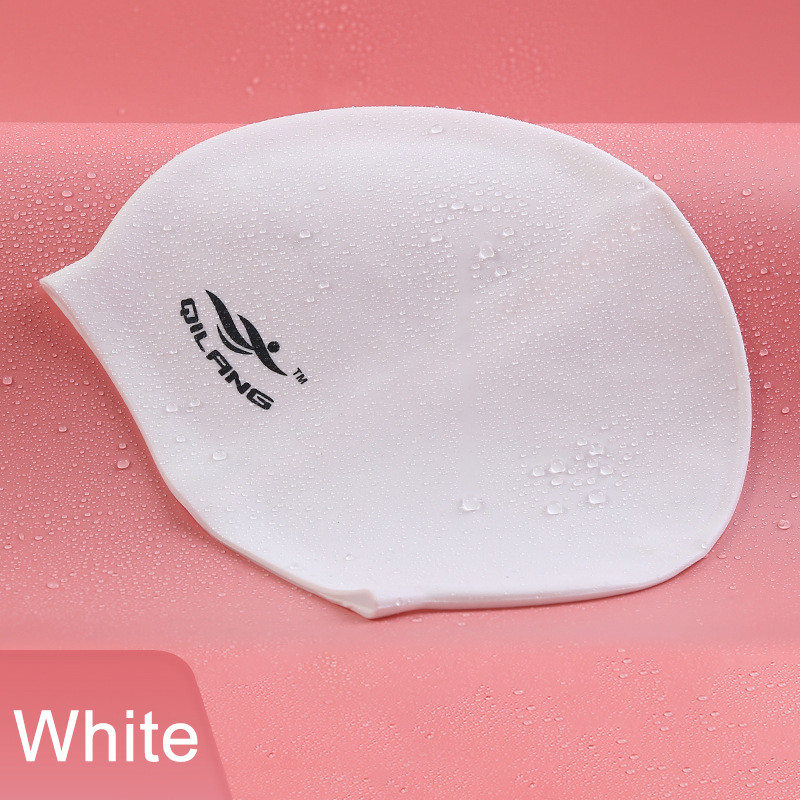 1 DB szilikon úszó női férfi vízálló rugalmas gél, fül hosszú haj védő medence kalaphuzat felnőtt gyermekek számára