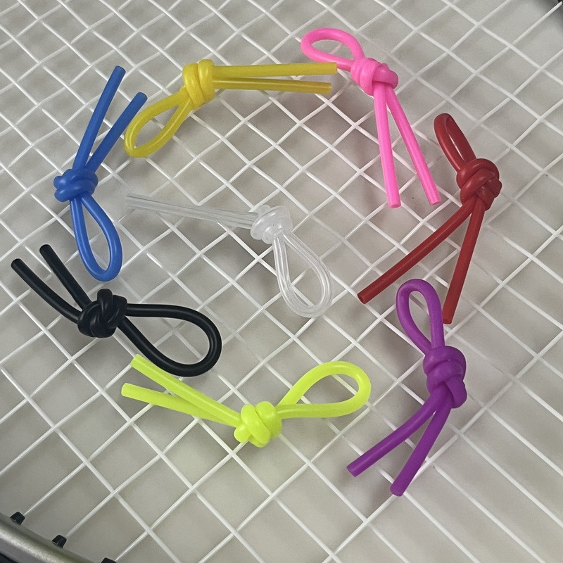 8 tk / partii pehme silikoonist tennise vibratsiooni summutid tennisereketi vibratsioonivastane sõlm squashi reketi summuti tennisetarvikud