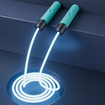 Εσωτερική άσκηση γυμναστικής LED Light Jump Rope Ρυθμιζόμενο σχοινάκι Jumping Outdoor Skipping Rope Glowing Jump Ropes-Η μπαταρία δεν περιλαμβάνεται