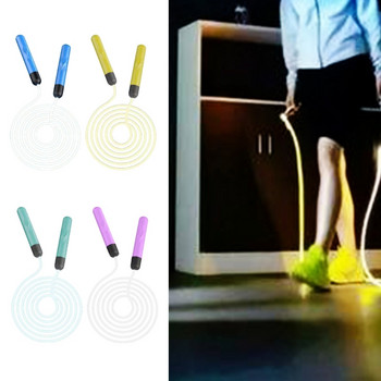 Εσωτερική άσκηση γυμναστικής LED Light Jump Rope Ρυθμιζόμενο σχοινάκι Jumping Outdoor Skipping Rope Glowing Jump Ropes-Η μπαταρία δεν περιλαμβάνεται