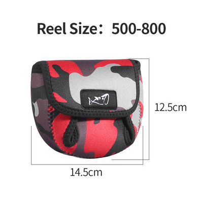 LINNHUE Φορητό τσαντάκι ψαρέματος Τσάντα θήκης Αδιάβροχο προστατευτικό κάλυμμα θήκης για τσάντα αποθήκευσης τυμπάνου με κύλινδρο Baitcasting