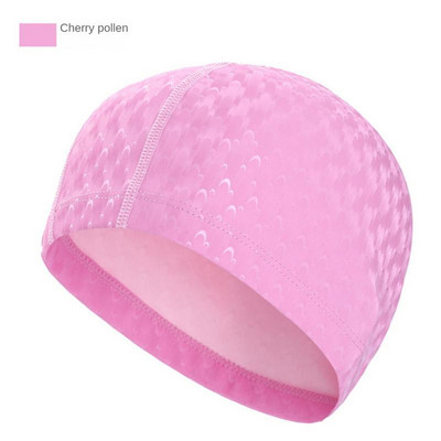 Șapcă de înot pentru adulți, comodă, din material textil, protecție pentru urechi, pălărie de înot, șapcă colorată, cu uscare rapidă, pentru sport acvatic.