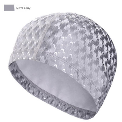 Șapcă de înot pentru adulți, comodă, din material textil, protecție pentru urechi, pălărie de înot, șapcă colorată, cu uscare rapidă, pentru sport acvatic.