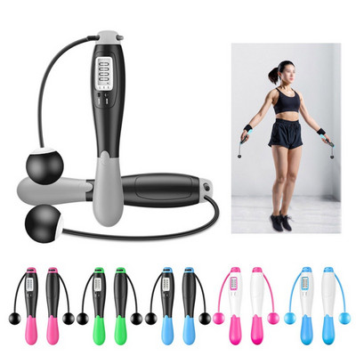Akumulatora lecamauklas Viedā elektroniskā digitālā virve Kaloriju patēriņš Fitness Ķermeņa celšana Vingrinājumi lecamaukla