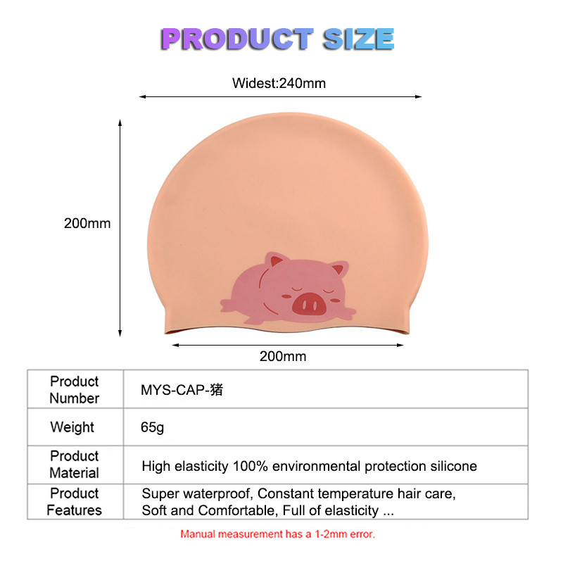 XUNYOU mood Ujumismüts Lastele Multifilmid Loomad Bassein Sport Turban Müts Trükitud Ujumine Pikk Silikoon Elastne Hulgimüük