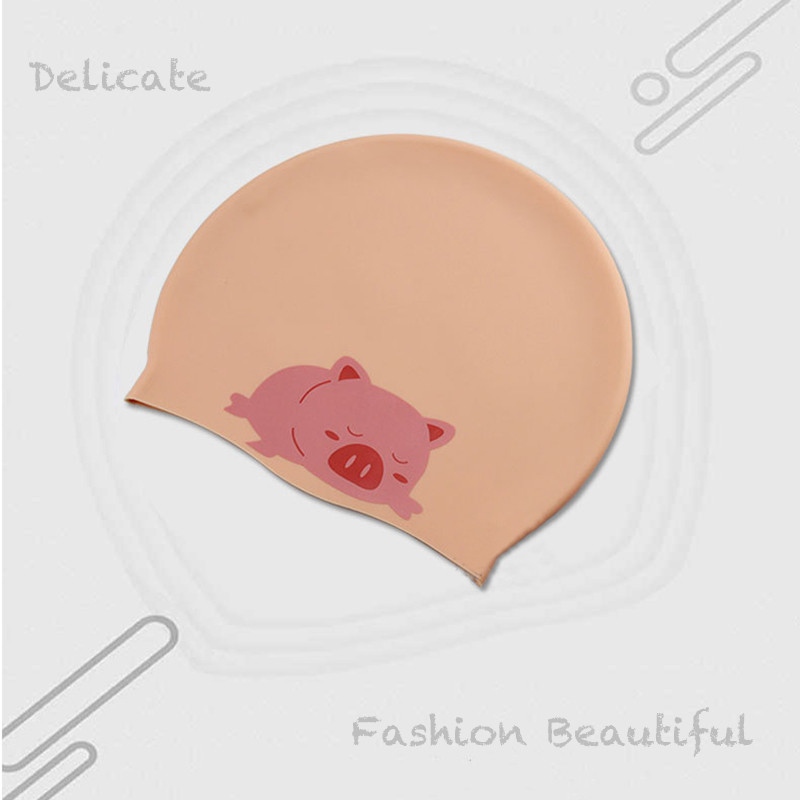 XUNYOU mood Ujumismüts Lastele Multifilmid Loomad Bassein Sport Turban Müts Trükitud Ujumine Pikk Silikoon Elastne Hulgimüük