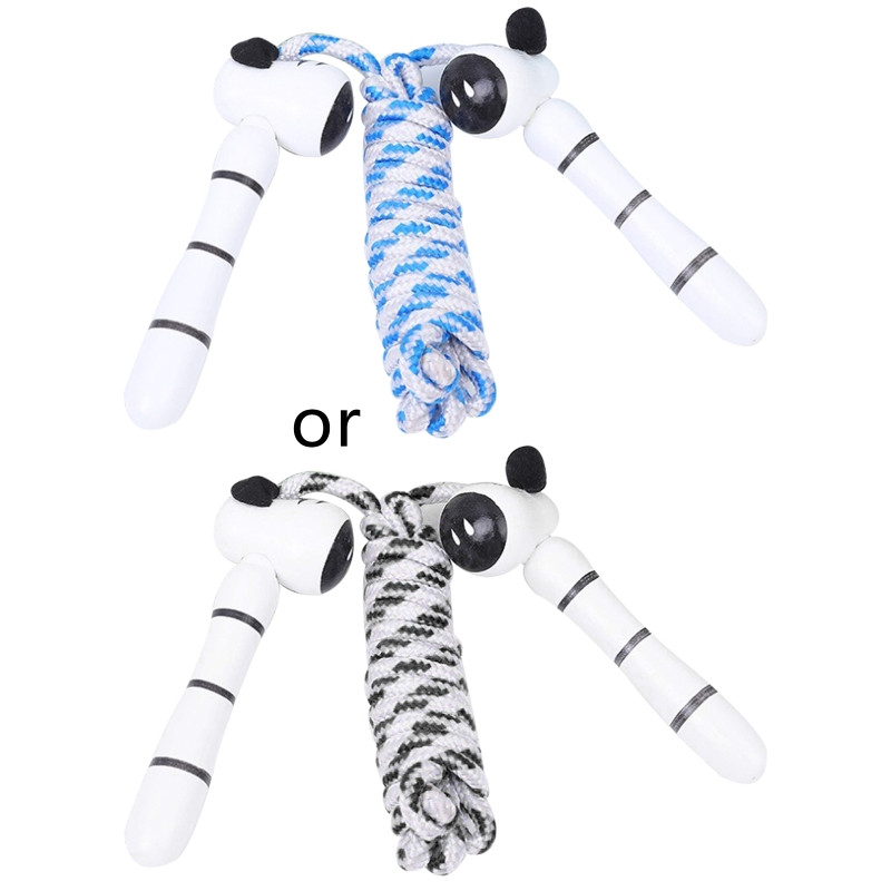 Uže za preskakanje s drvenim ručkama za djecu - uže za preskakanje odlično za djecu i učenike za zabavne aktivnosti na otvorenom, zabava