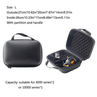 Kaasaskantav EVA-PU kalapüügikott veekindel kaitseümbrise kate trumli/ketruse/parverulli kalastuskoti kalastustarviku jaoks