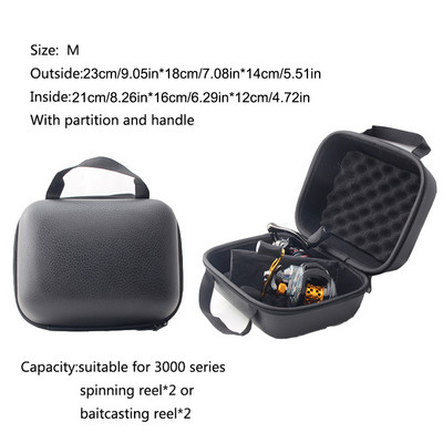 Kaasaskantav EVA-PU kalapüügikott veekindel kaitseümbrise kate trumli/ketruse/parverulli kalastuskoti kalastustarviku jaoks