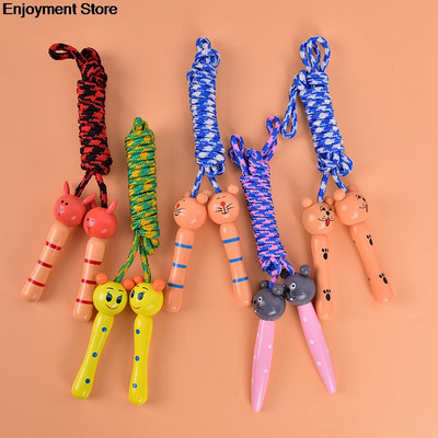 JULYHOT Kids Jump Ropes Wood Handle Sport Bodybuilding Fitness Lovely Cartoon Skipping Ropes Ξύλινη λαβή