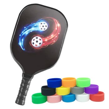 15PCS Силиконова тенис ракета Pickleball Paddles Overgrip пръстен, уплътнителна гума за дръжка на ракета Еластичен протектор Overgrip