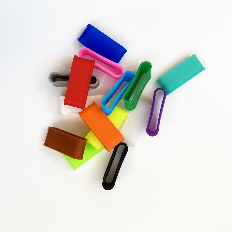 15 bucăți rachetă de tenis din silicon Pickleball palete supragrip inel, mâner rachetă de etanșare cauciuc protector elastic supragrip