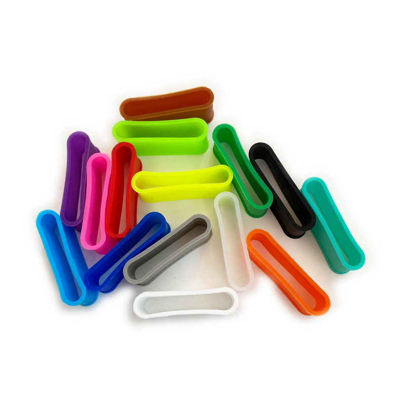 15 bucăți rachetă de tenis din silicon Pickleball palete supragrip inel, mâner rachetă de etanșare cauciuc protector elastic supragrip