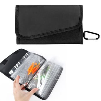 Fishing Lure Storage Wallet Αδιάβροχη τσάντα δολώματος Τσάντα για είδη ψαρέματος με μαλακή θήκη για δόλωμα Carabiner